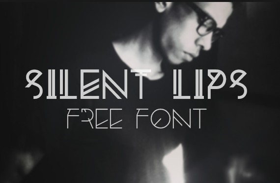 Silent Lips - Experimental Free Font
